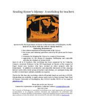 Workshop on Homer's Odyssey