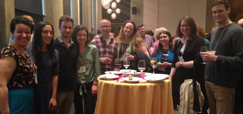 UW Classics graduate students and recent alums at the opening reception of Feminism and Classics VII