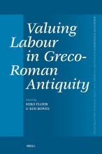 Cover of Valuing Labor in Greco-Roman Antiquity