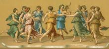 Dance of Apollo and the Muses by Giulio Romano