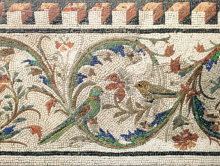 Mosaic of 2 birds