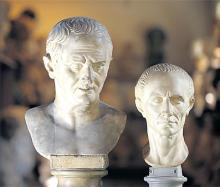 Busts of Cicero and Caesar