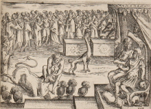An early modern woodcut scene from Heliodorus