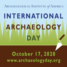 icon for international archaeology day with trowel