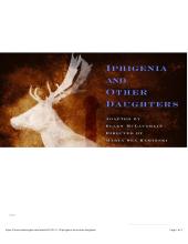 Iphigenia and other daughters poster showing a deer