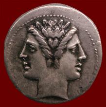 Coin image of two-headed Janus