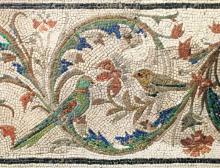 Roman mosaic with birds