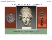 Roam objects from the exhibition Roman Myth and Mythmaking at Gonzaga's Jundt Art Museum