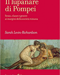 book cover of Il lupanare di Pompeii, including erotic painting from Pompeii