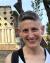 Deborah Kamen in front of the Tomb of Eursacyes