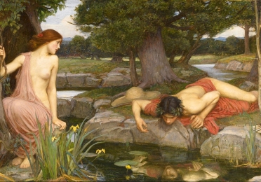 Echo and Narcissus - a 1903 oil painting by John William Waterhouse