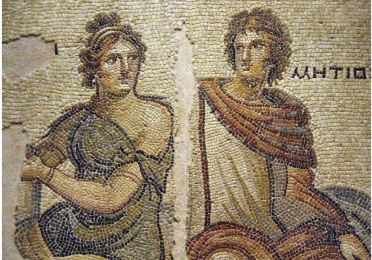 Detail from a Roman mosaic