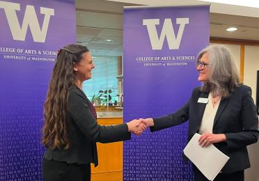 Two people shaking hands