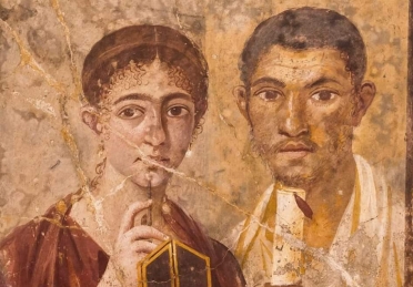 Pompeii painting of the baker, Terentius Neo and his wife