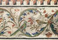 Mosaic of 2 birds
